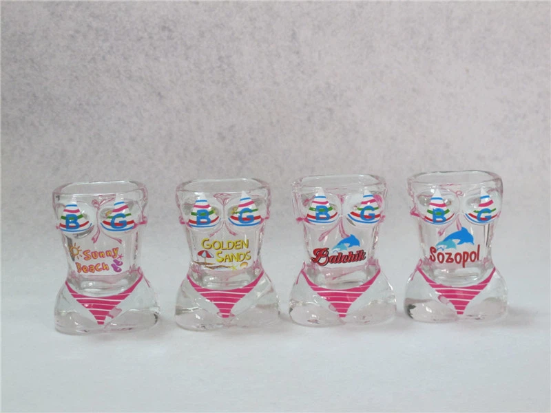 STOCK - Bikini Glass Mug Man Small Size 4 STOCK - Bikini Glass Mug Man Small Size 4